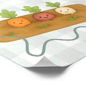 Lokaal geteeld Baby shower Welkomstbord Poster (Hoek)