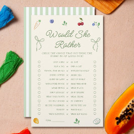 Lokaal geteeld Baby shower zou ze liever spel