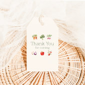 Lokaal geteeld Bedankt voor het komen Label Cadeaulabel