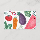 Lokaal geteeld biologisch Baby shower Boeken voor  Informatiekaartje (Achterkant)