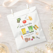 Lokaal geteeld Blue Boots Garden Baby shower Bedankzakje (Geknipt)