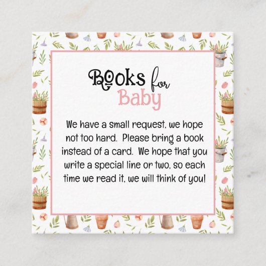 Lokaal geteeld boek voor Baby Kaart (Voorkant)