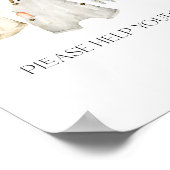 Lokaal geteeld Boerderij Baby shower Drinken teken Poster (Hoek)