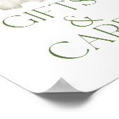 Lokaal geteeld Boerderij Baby shower Gift Kaart Si Poster (Hoek)