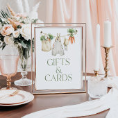 Lokaal geteeld Boerderij Baby shower Gift Kaart Si Poster