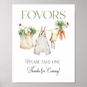 Lokaal geteeld Boerderij Baby shower gunsten Poster (Voorkant)