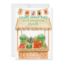 Lokaal geteeld Boerderij Baby shower