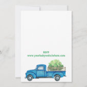 Lokaal geteeld Boerderij Baby shower Kaart (Achterkant)