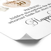 Lokaal geteeld Boerderij Baby shower Pacifier Hunt Poster (Hoek)