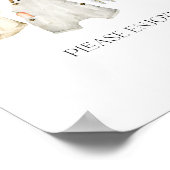 Lokaal geteeld Boerderij Baby shower voedsel Poster (Hoek)