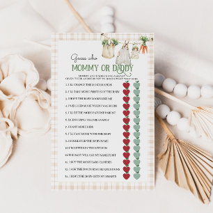 Lokaal geteeld Boerderij Mama Pa Baby shower Game