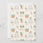 Lokaal geteeld Boerderij Markt Modern Baby shower Kaart (Achterkant)