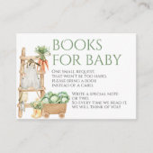 Lokaal geteeld Boerderij Rustiek Baby shower Boeke Informatiekaartje (Voorkant)