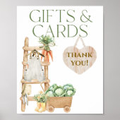 Lokaal geteeld Boerderij Rustiek Baby shower Gift Poster (Voorkant)