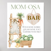 Lokaal geteeld Boerderij Rustiek Baby shower Momos Poster (Voorkant)