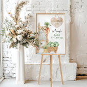 Lokaal geteeld Boerderij Rustiek Baby shower Welko Poster