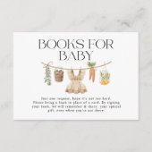 Lokaal geteeld, boeren markt boeken voor Baby Informatiekaartje (Voorkant)