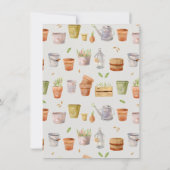 Lokaal geteeld, Boerenmarkt Groen Baby shower Kaart (Achterkant)