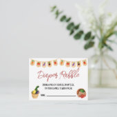 Lokaal geteeld, boerenmarkt, luierloof informatiekaartje (Staand voorkant)