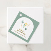 Lokaal geteeld Boho Floral Gardening Baby shower Bedankjes Labels (In situ)