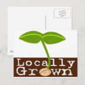 Lokaal geteeld briefkaart (Voorkant / Achterkant)