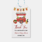 Lokaal geteeld, de markt van de landbouwer Baby sh Cadeaulabel (Voorkant)