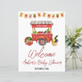 Lokaal geteeld, Farmer's Market Baby shower Welkom (Staand voorkant)