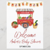 Lokaal geteeld, Farmer's Market Baby shower Welkom (Voorkant)
