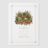 Lokaal geteeld - Farmers Market Verjaardagsfeest Vellum Uitnodigingen (Voorkant)