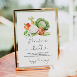 Lokaal geteeld Fopspeen jacht baby shower spel Poster