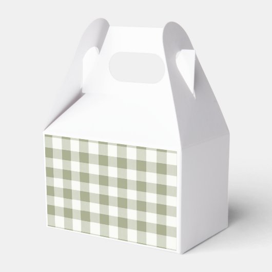 Lokaal geteeld Fresh Market Baby shower Gingham Bedankdoosjes (Achterkant)