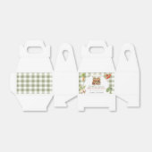 Lokaal geteeld Fresh Market Baby shower Gingham Bedankdoosjes (Uitgevouwen)