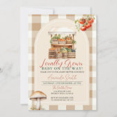 Lokaal geteeld Fresh Market Veggie Baby shower Kaart (Voorkant)