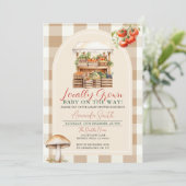 Lokaal geteeld Fresh Market Veggie Baby shower Kaart (Staand voorkant)