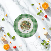 Lokaal geteeld - Gingham Market Harvest Birthday Papieren Bordje