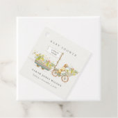 Lokaal geteeld Golden Retriever Floral Baby shower Bedankjes Labels (In situ)