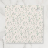 Lokaal geteeld Golden Retriever Floral Baby shower Bedankjes Labels (Achterkant)