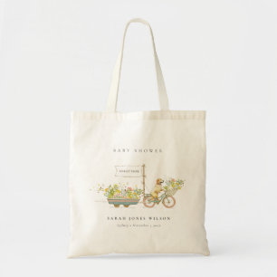 Lokaal geteeld Golden Retriever Floral Baby shower Tote Bag