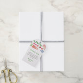 Lokaal geteeld Groen & Wit Baby shower Favoriet Ta Cadeaulabel (Met Touw)