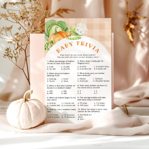 Lokaal geteeld herfst trivia baby shower spel