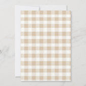 lokaal geteeld plantaardig Baby shower Kaart (Achterkant)