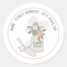 Lokaal Geteeld Retouradres Sticker