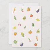 Lokaal geteeld rustiek Baby shower Kaart (Achterkant)