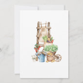 Lokaal geteeld rustieke markt Baby shower Kaart (Achterkant)