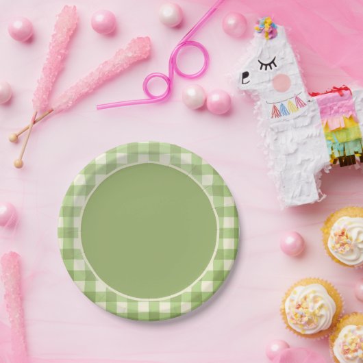 Lokaal geteeld tuinthema papieren bordje (Feest)