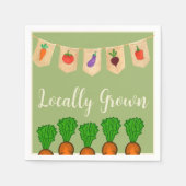 Lokaal geteeld tuinthema servet (Voorkant)