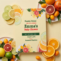 Lokaal Geteeld Verse Geplukte Citrus Baby Shower