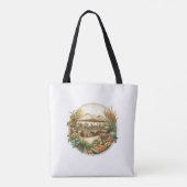 Lokaal geteeld - verse oogst producten tote bag (Achterkant)