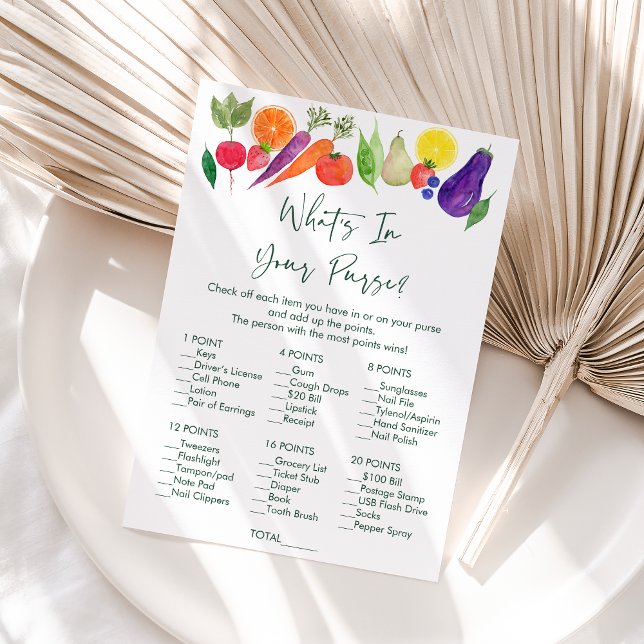 Lokaal geteeld wat er in uw handtas douche spel (Creator heeft geüpload)