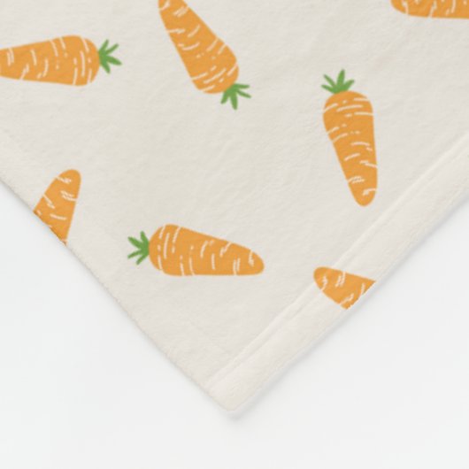 Lokaal geteeld wortelpatroon fleece deken (Hoek)